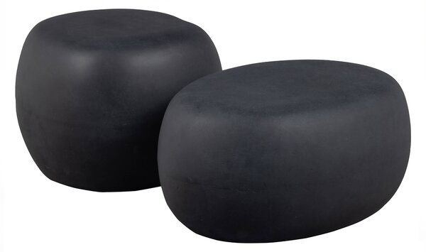 Konferenční stolek Pebble 65 x 49 cm antracit