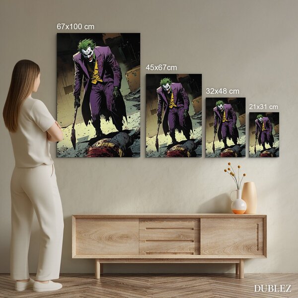 DUBLEZ | Obraz - Komiksový Joker | UV tisk, Premium