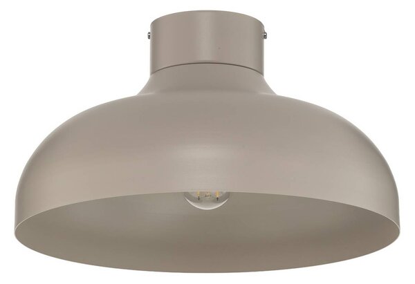 Luminex Stropní světlo Basca, béžové, kov, Ø 40 cm, E27, stmívatelný, Krémová / jantar, Obývací pokoj / jídelna, kov