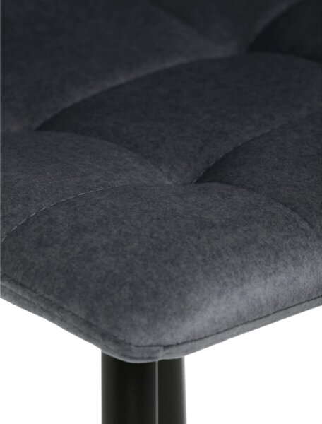Barová židle sametová, šedá AUB-X7015 GREY2