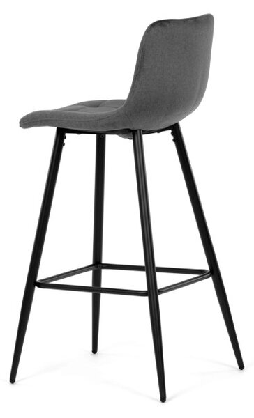Barová židle sametová, šedá AUB-X7015 GREY2