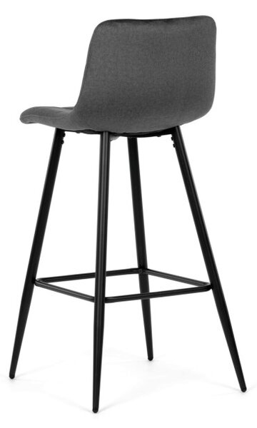Barová židle sametová, šedá AUB-X7015 GREY2