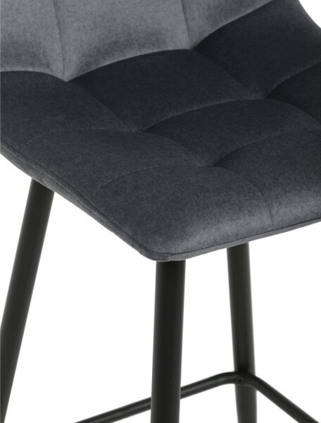 Barová židle sametová, šedá AUB-X7015 GREY2