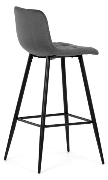 Barová židle sametová, šedá AUB-X7015 GREY2