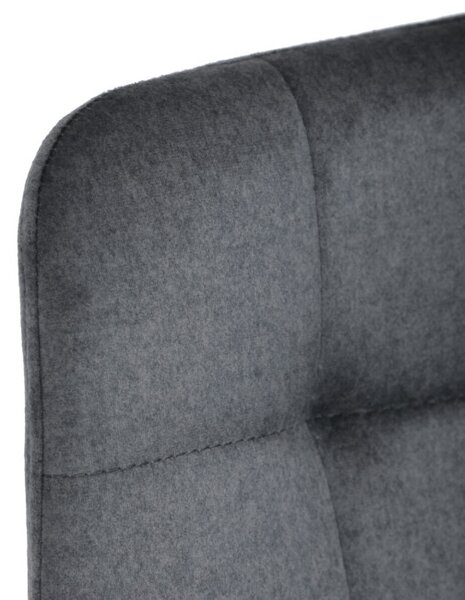 Barová židle sametová, šedá AUB-X7015 GREY2