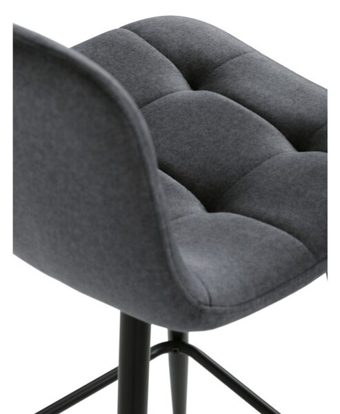 Barová židle sametová, šedá AUB-X7015 GREY2