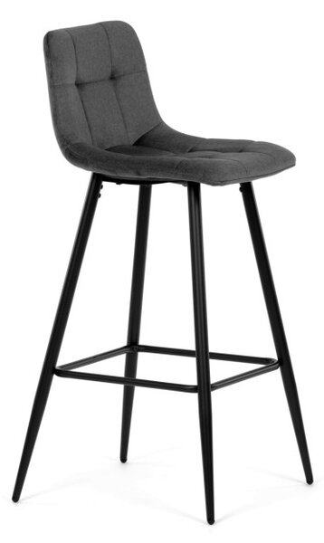 Barová židle sametová, šedá AUB-X7015 GREY2