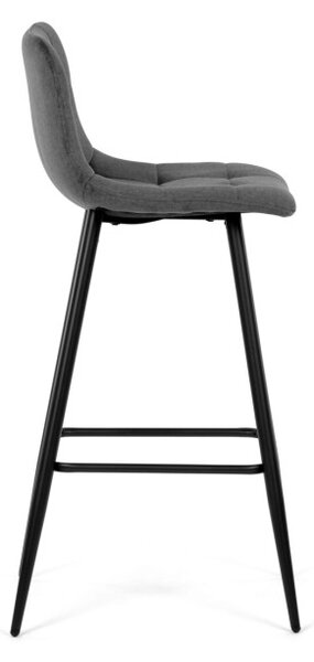 Barová židle sametová, šedá AUB-X7015 GREY2