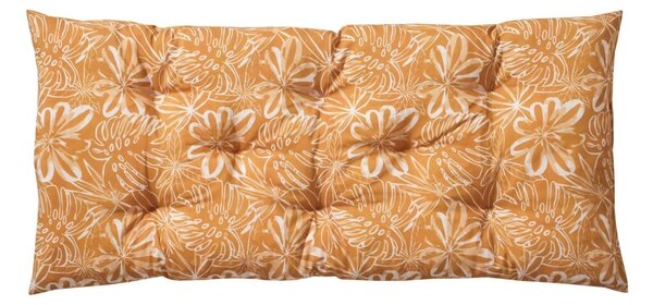 Přikrývka z mikrovlákna s potiskem tropických listů 400g/m2 medová 60x120x10 cm