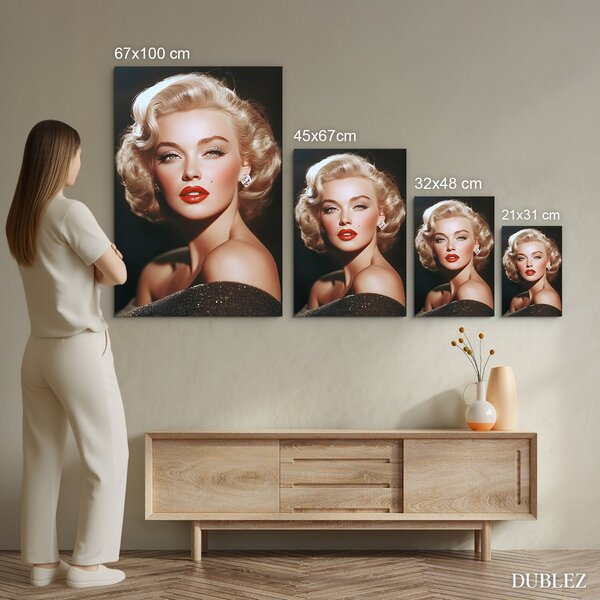 DUBLEZ | Obraz - Marilyn Monroe | UV tisk, Premium