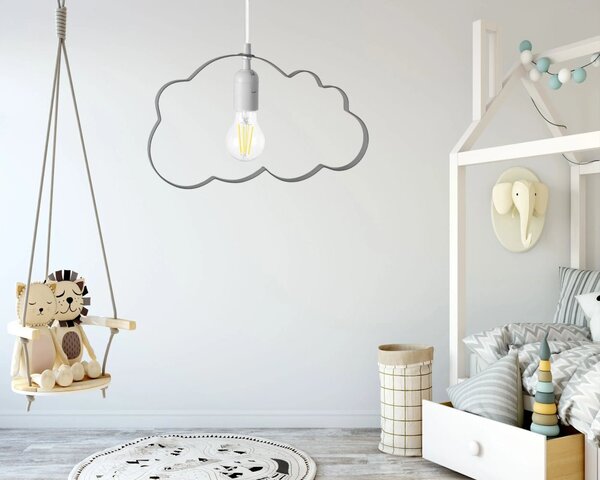 Moderní dětské stropní svítidlo - cloud Růžová