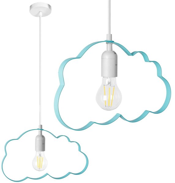 Moderní dětské stropní svítidlo - cloud Růžová