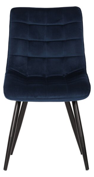 Jídelní židle sametová, modrá CT-384 BLUE4