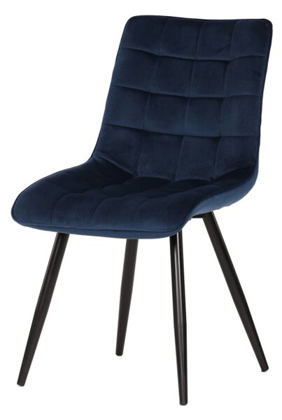 Jídelní židle sametová, modrá CT-384 BLUE4