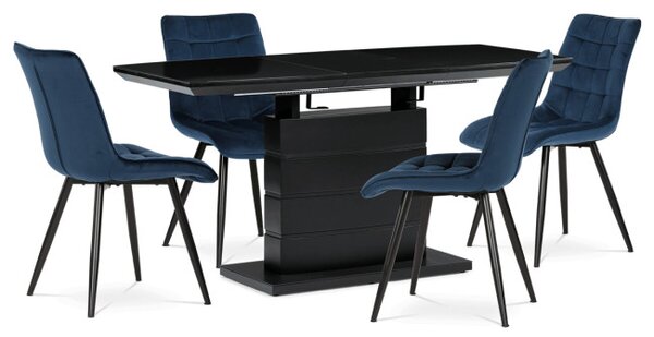 Jídelní židle sametová, modrá CT-384 BLUE4