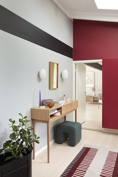 Konzolový stolek s přihrádkami space 154 x 37 přírodní