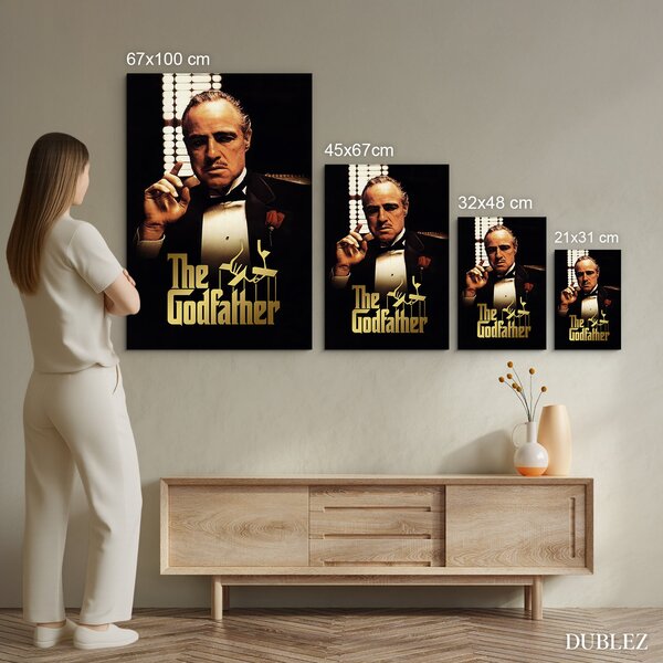 DUBLEZ | Barevný dřevěný obraz - The Godfather | UV tisk, Premium