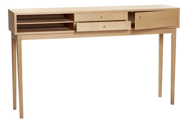Konzolový stolek s přihrádkami space 154 x 37 přírodní