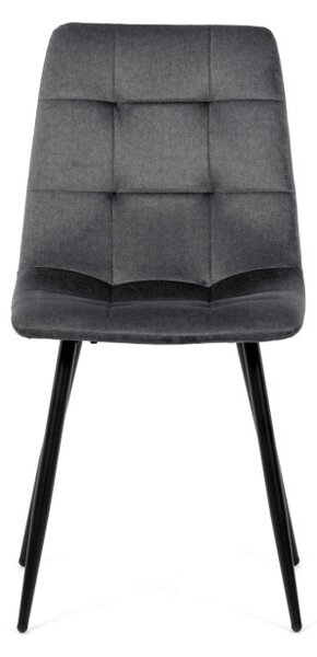 Jídelní židle sametová, šedá DCL-X7015 GREY2