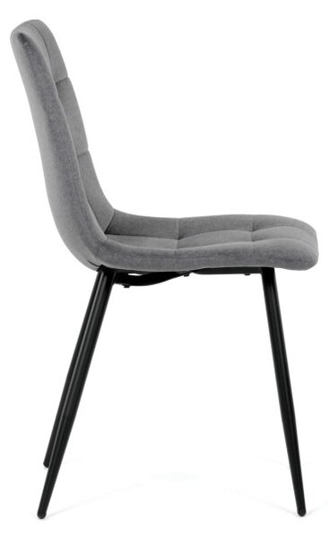 Jídelní židle sametová, šedá DCL-X7015 GREY2