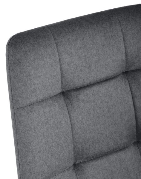 Jídelní židle sametová, šedá DCL-X7015 GREY2