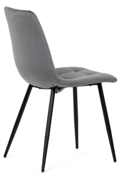 Jídelní židle sametová, šedá DCL-X7015 GREY2