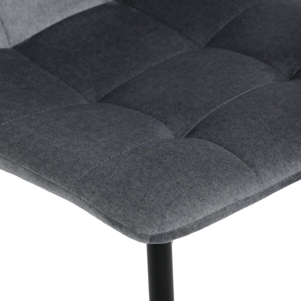 Jídelní židle sametová, šedá DCL-X7015 GREY2