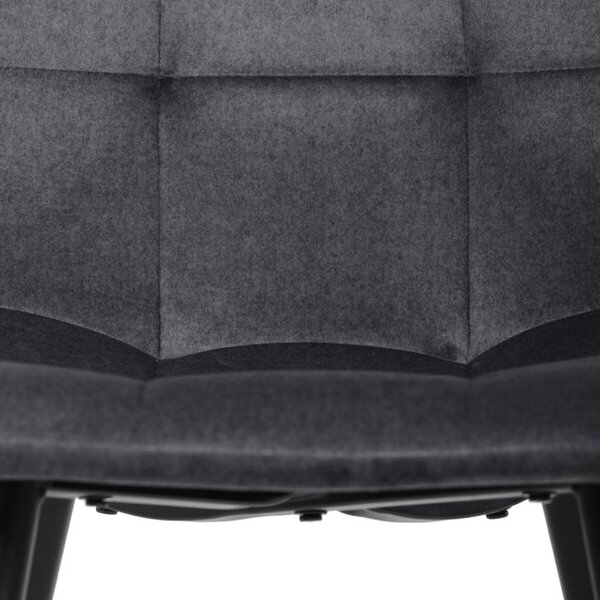Jídelní židle sametová, šedá DCL-X7015 GREY2