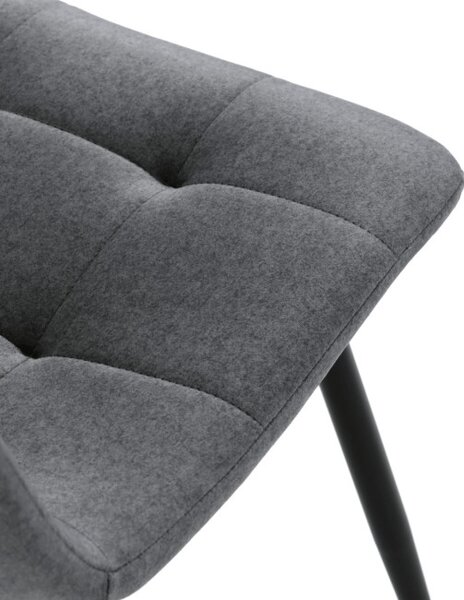 Jídelní židle sametová, šedá DCL-X7015 GREY2