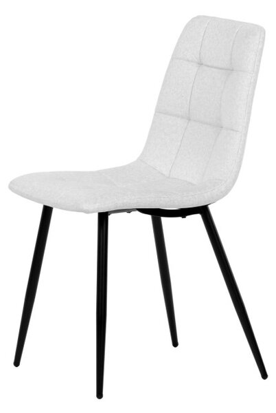Jídelní židle sametová, bílá DCL-X7015 WT2