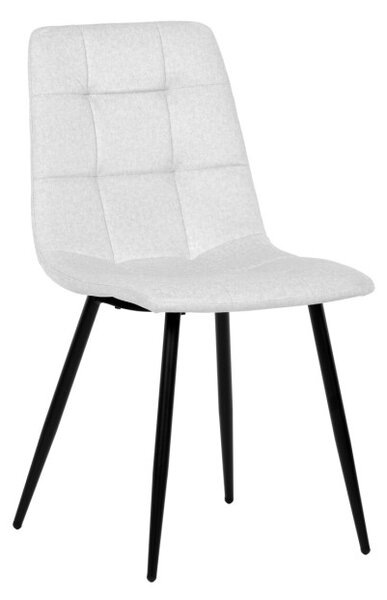 Jídelní židle sametová, bílá DCL-X7015 WT2