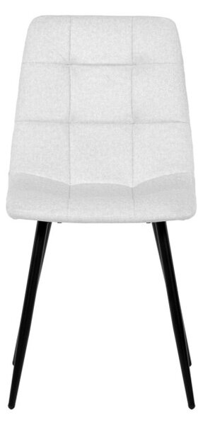 Jídelní židle sametová, bílá DCL-X7015 WT2