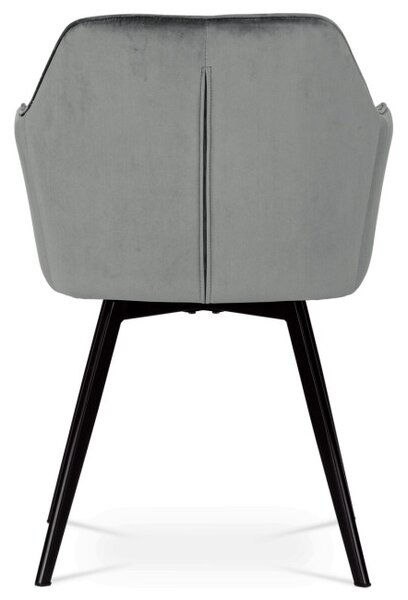 Jídelní židle sametová, šedá DCH-425 GREY4