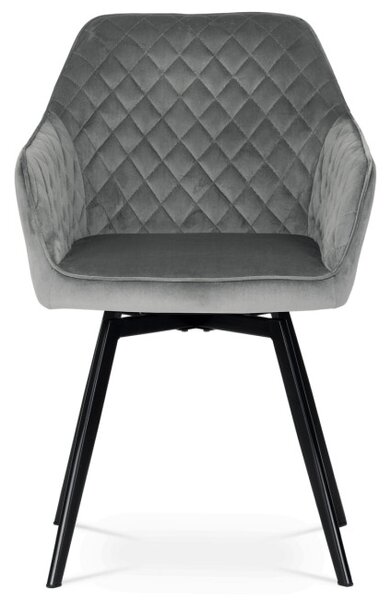 Jídelní židle sametová, šedá DCH-425 GREY4