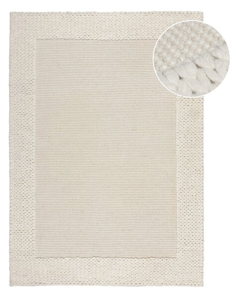 Béžový vlněný koberec 170x120 cm Rue - Flair Rugs