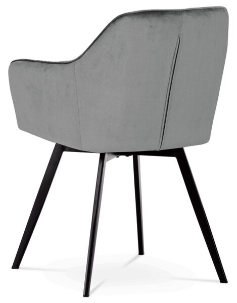 Jídelní židle sametová, šedá DCH-425 GREY4