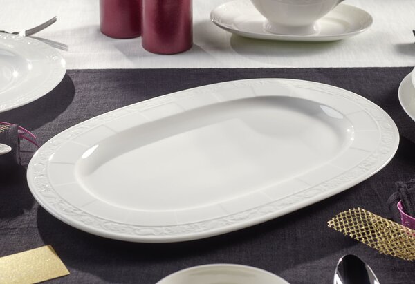 Villeroy & Boch 10-4389-2960 Servírovací talíř /mísa White Pearl oválné 35 cm