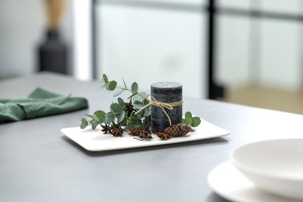 Villeroy & Boch 10-4240-2772 Servírovací talíř Manufacture Rock Blanc obdélníkový 17 x 28 cm