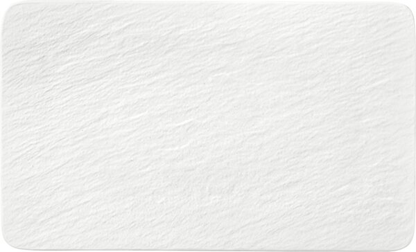 Villeroy & Boch 10-4240-2772 Servírovací talíř Manufacture Rock Blanc obdélníkový 17 x 28 cm