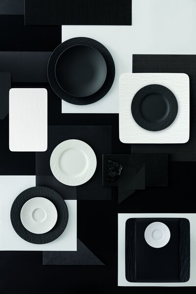 Villeroy & Boch 10-4240-2772 Servírovací talíř Manufacture Rock Blanc obdélníkový 17 x 28 cm