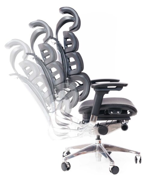 Kancelářská ergonomická židle TRINITY — černá
