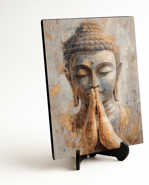 DUBLEZ | Dřevěný obraz - Buddha | UV tisk, Premium