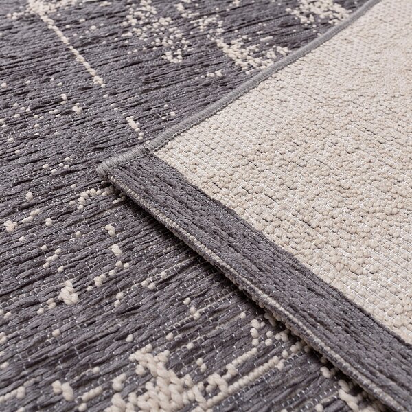 Koberec Velvet beige/dark grey 200x290cm