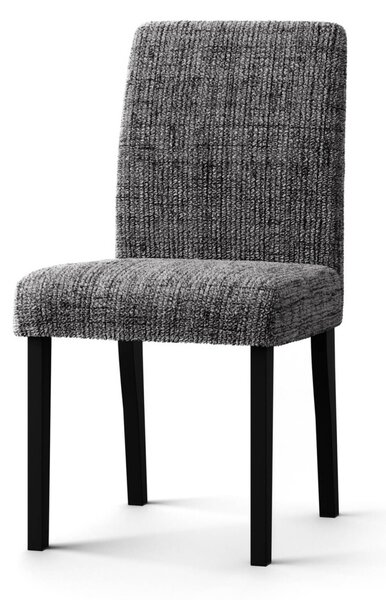 Žabičkovaný potah z mikrovlákna s potiskem textury, na židli antracitová šedá