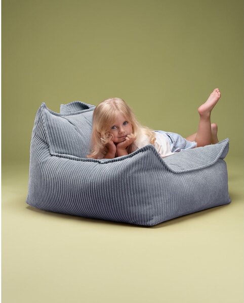 Modrý manšestrový dětský sedací vak Chair – Wigiwama