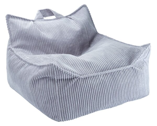 Modrý manšestrový dětský sedací vak Chair – Wigiwama