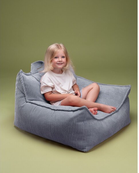 Modrý manšestrový dětský sedací vak Chair – Wigiwama