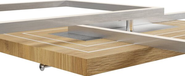 Elobra LED stropní svítidlo Inka S, délka 50 cm, světlé dřevo, stmívatelné, stmívatelný, Světlé dřevo, Obývací pokoj / jídelna, Dřevo, Moderní