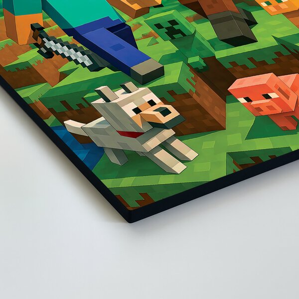 DUBLEZ | Dětský barevný obraz - Minecraft | UV tisk, Premium