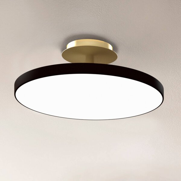 UMAGE LED stropní svítidlo Asteria UP PLUS, černé, Ø 60 cm,, stmívatelný, Černá, Obývací pokoj / jídelna, kov, Design